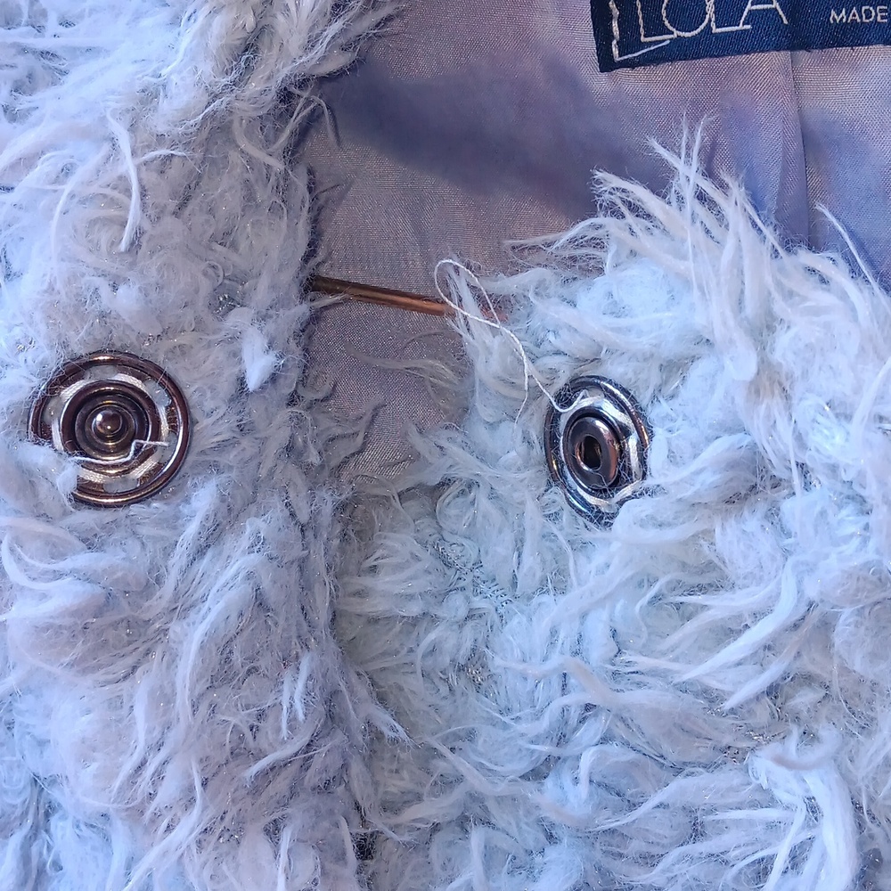 Lola Shaggy Faux Fur Ombre Hooded Jacket - Picture 4 of 8